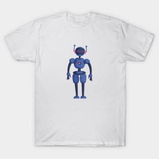 Cute girl robot dark blue T-Shirt